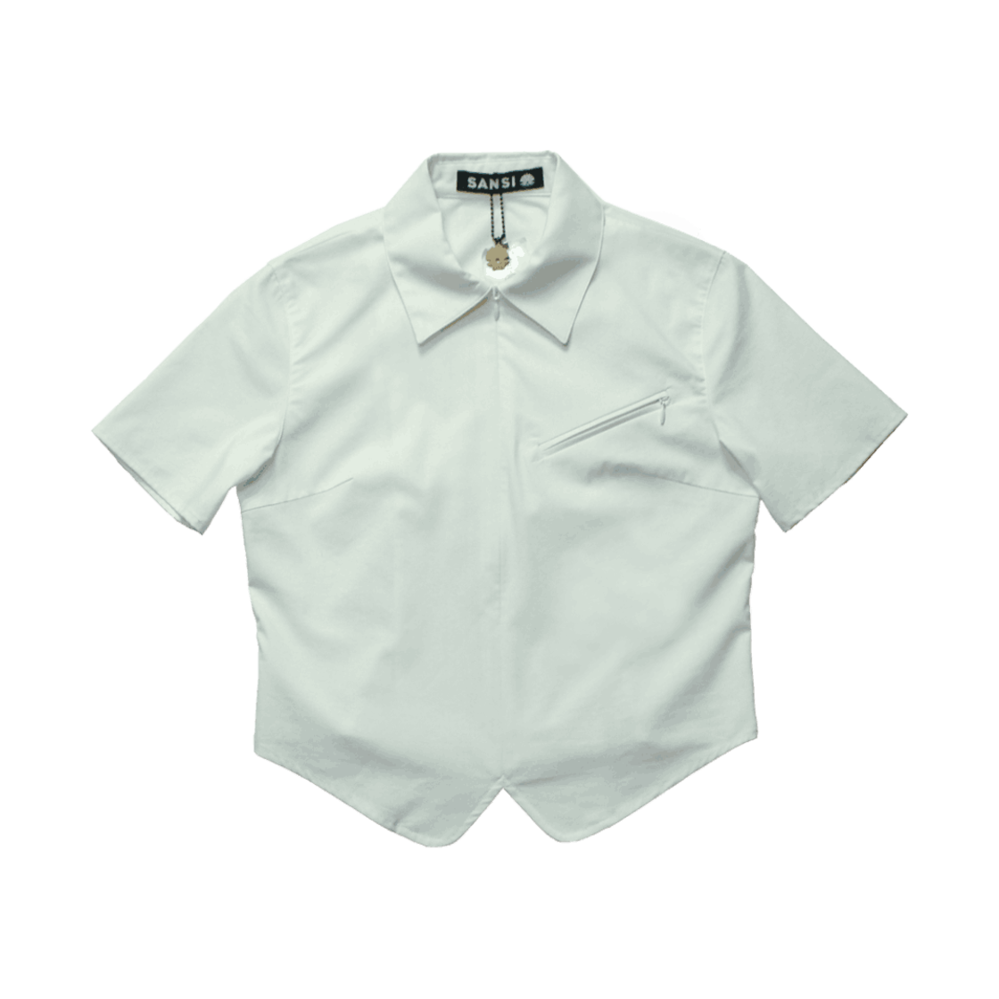 산시 쉘 로고 집업 풀오버 셔츠(SANSI Shell Logo Zip-Up Pullover Shirts)