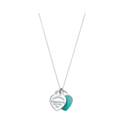 Tiffany & Co. Return to Tiffany Blue Double Heart Tag Pendant Small Sterling Silver