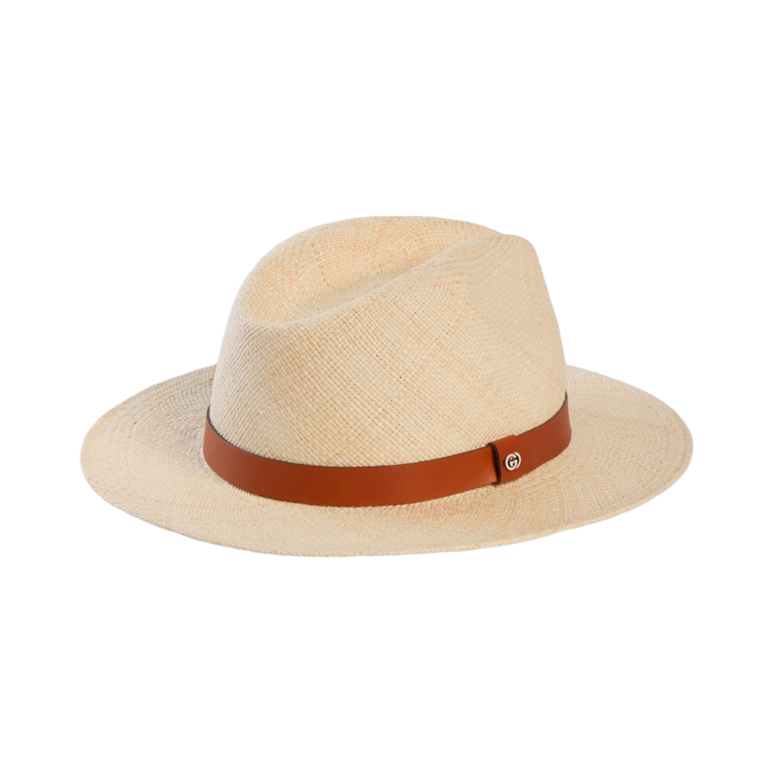 구찌 라피아 와이드 브림 햇 베이지(Gucci Raffia Wide Brimmed Hat Beige) - 1