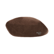 (W) Matin Kim Stud Logo Point Beret Brown