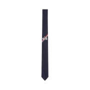 Thom Browne Anchor Jacquard Classic Tie Navy