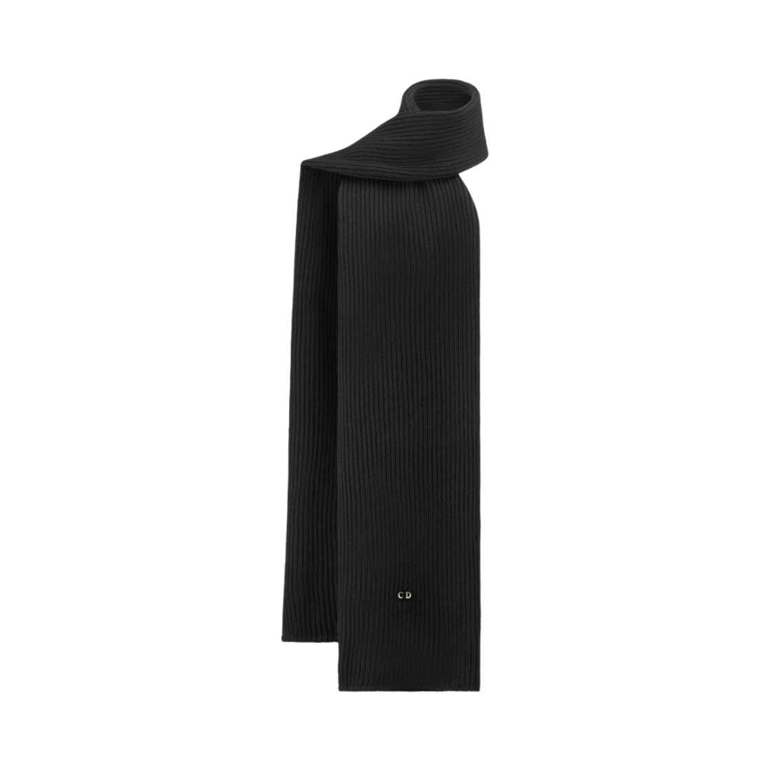 35CLA250A099-C900 (W) Dior Muffler Black Cashmere Knit