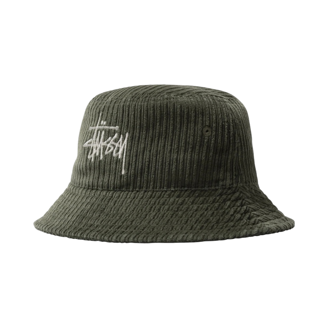 스투시 코듀로이 빅 베이직 버킷햇 올리브(Stussy Corduroy Big Basic Bucket Hat Olive) - 1