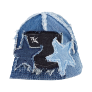 The Greatest Star Denim Bucket Hat Blue