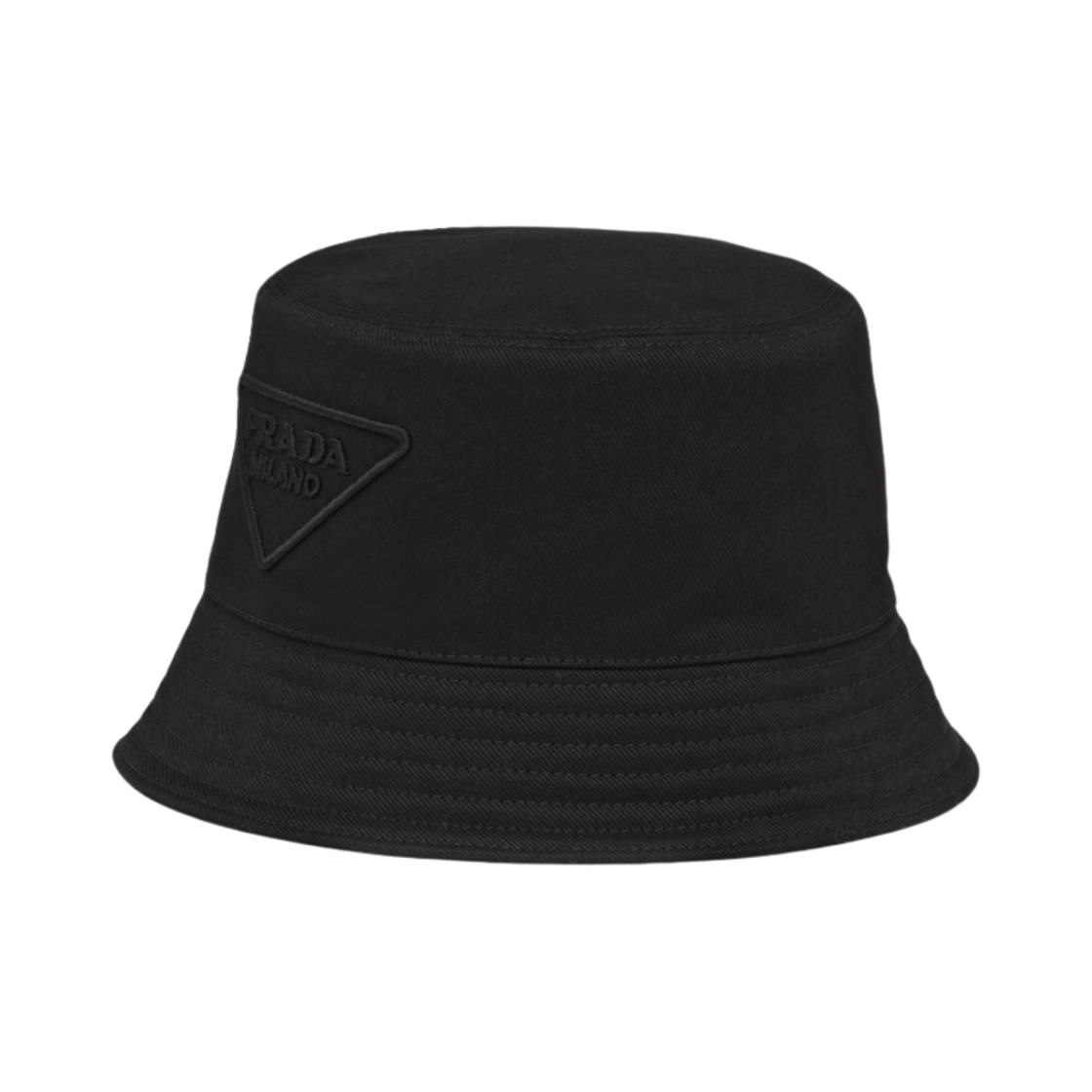 2HC137-2FMB-F0002 Prada Drill Bucket Hat Black