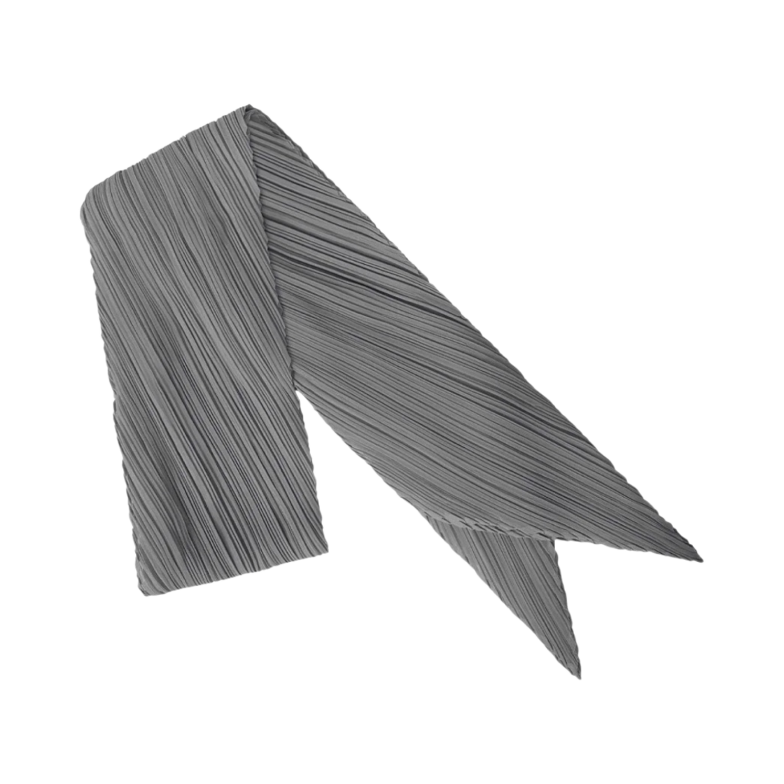AD001-12 (W) Pleats Please Issey Miyake Basic Scarf Gray