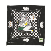 Kapital Fastcolor Selvedge Bandana Black