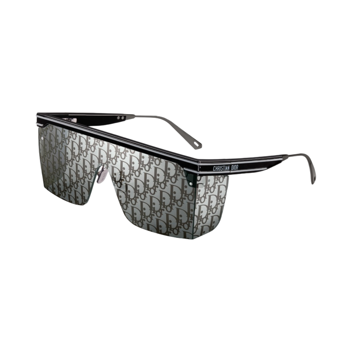 (W) 디올 디올클럽 M1U 마스크 선글라스 블랙 디올 오블리크((W) Dior Diorclub M1U Mask Sunglasses Black Dior Oblique) - 1