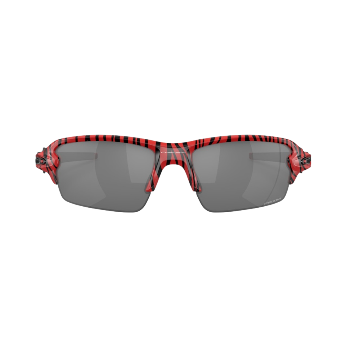 오클리 플랙 레드 타이거 프레임 프리즘 블랙 렌즈 로우 브릿지 핏(Oakley Flak Red Tiger Frame Prizm Black Lenses Low Bridge Fit) - 2