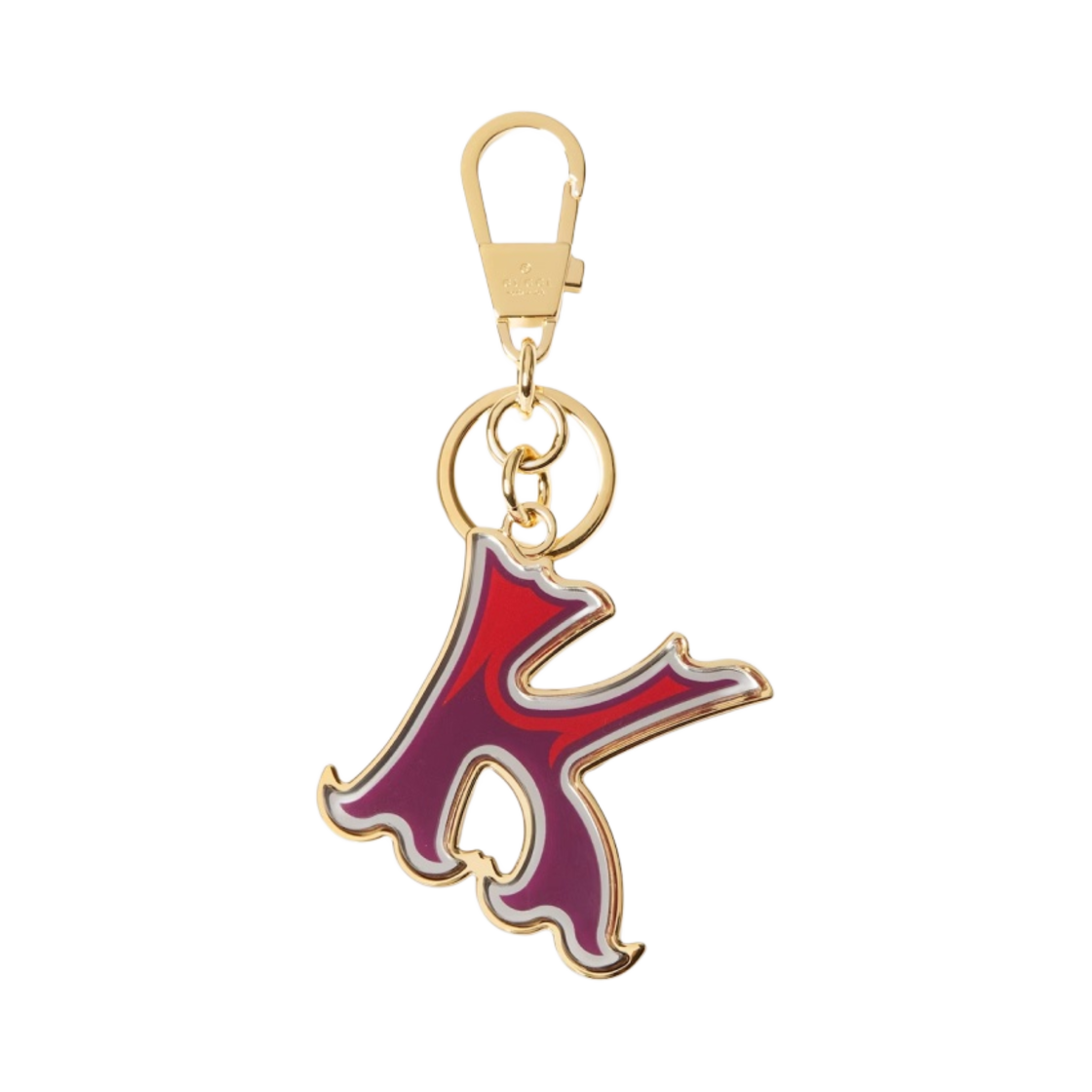 구찌 레터 K 플렉시글라스 키체인 퍼플 레드(Gucci Letter K Plexiglas Keychain Purple Red) - 1