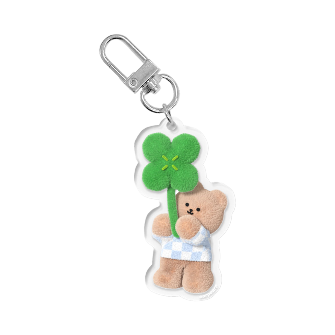 E2405_0009 earpearp Big Clover Standing Covy Big Keyring