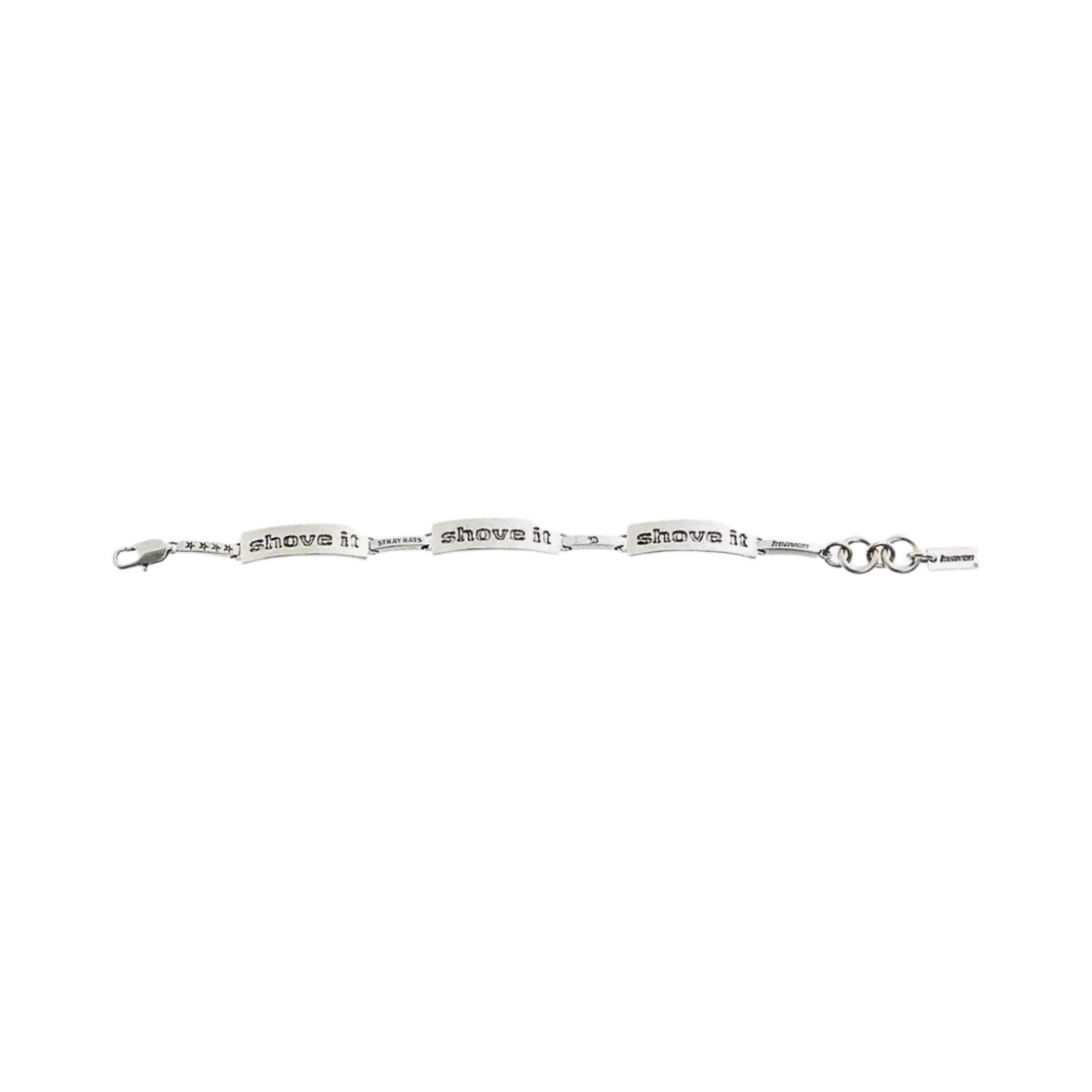 3S3JBR001J14 Heaven by Marc Jacobs Shove It Bracelet Aged Silver