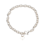 Human Made Heart Silver Bracelet Silver