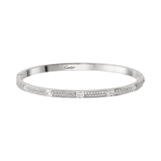 Cartier Love Bracelet Small Paved White Gold Diamonds