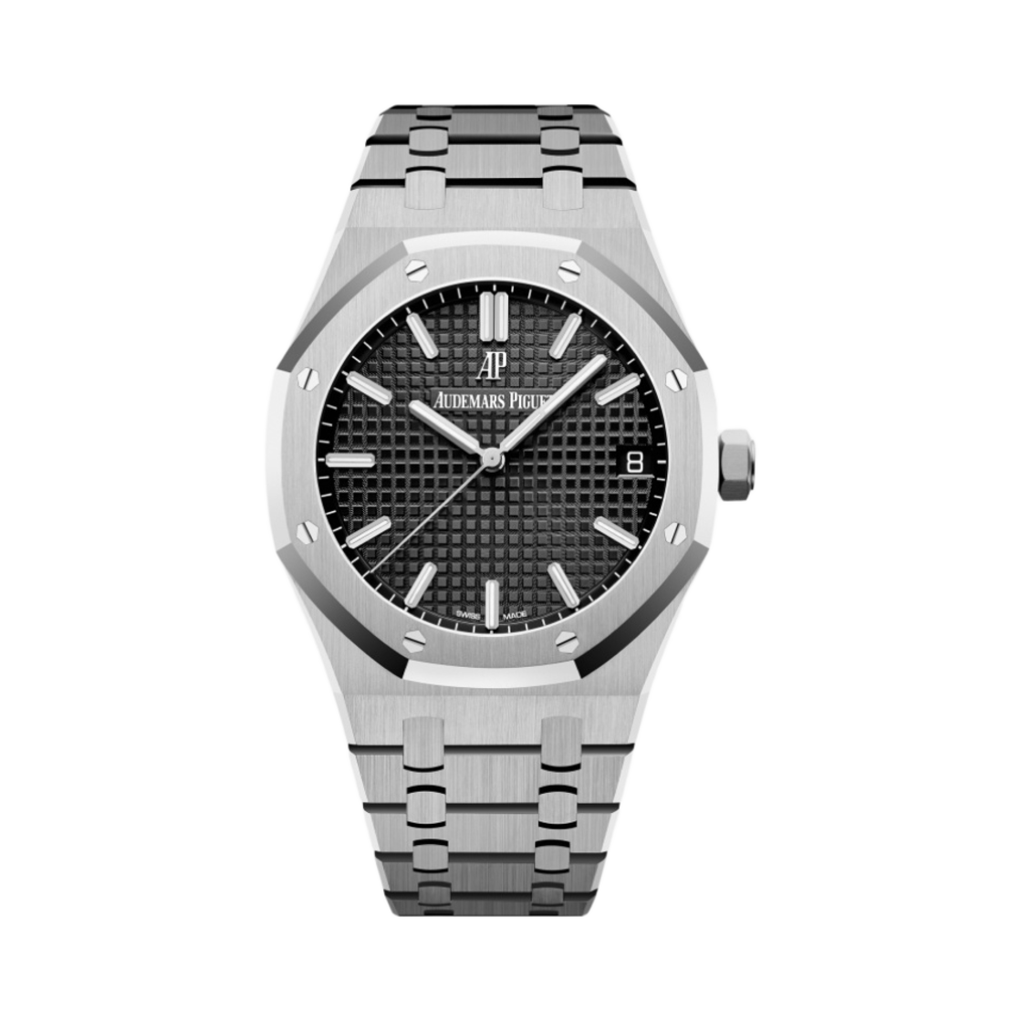 오데마 피게 로얄 오크 셀프와인딩 41mm 스틸 브레이슬릿 블랙(Audemars Piguet Royal Oak Selfwinding 41mm Steel Bracelet Black)