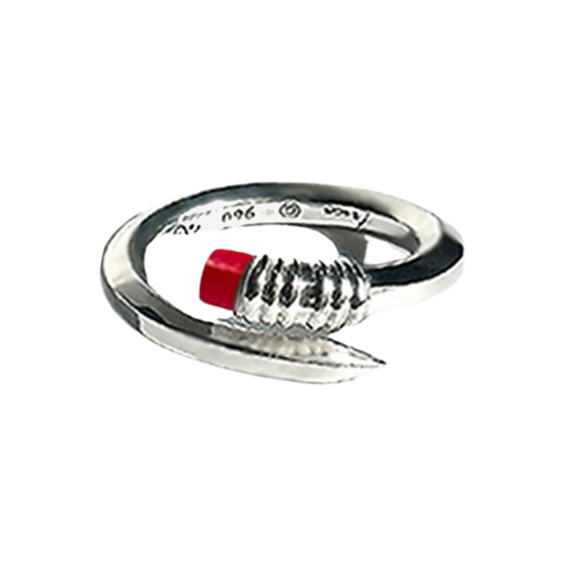 프리카 라이닝 링 실버 코랄