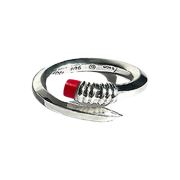 Frica Linning Ring Silver Coral