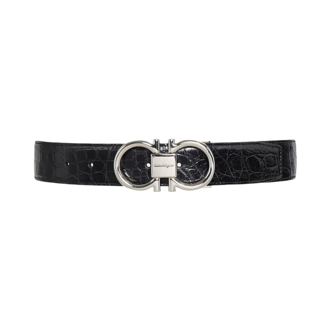 페라가모 어드저스터블 간치니 벨트 블랙(Ferragamo Adjustable Gancini Belt Black) - 1