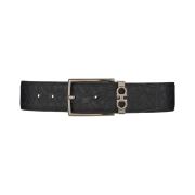 Ferragamo Reversible Adjustable Gancini Belt Black