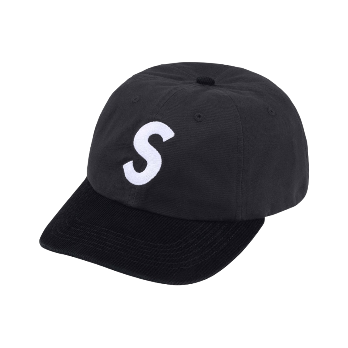 슈프림 투톤 S 로고 6-패널 블랙 - 24SS | Supreme | KREAM