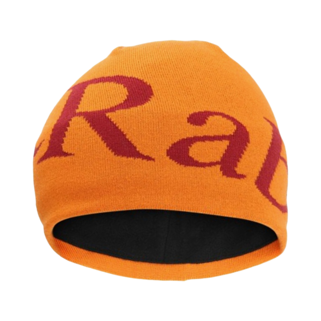 QAB-39 Rab Logo Beanie Marmalade Oxblood Red