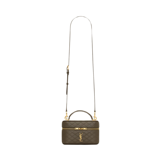 Saint Laurent Gaby Vanity Bag In Lambskin Light Musk