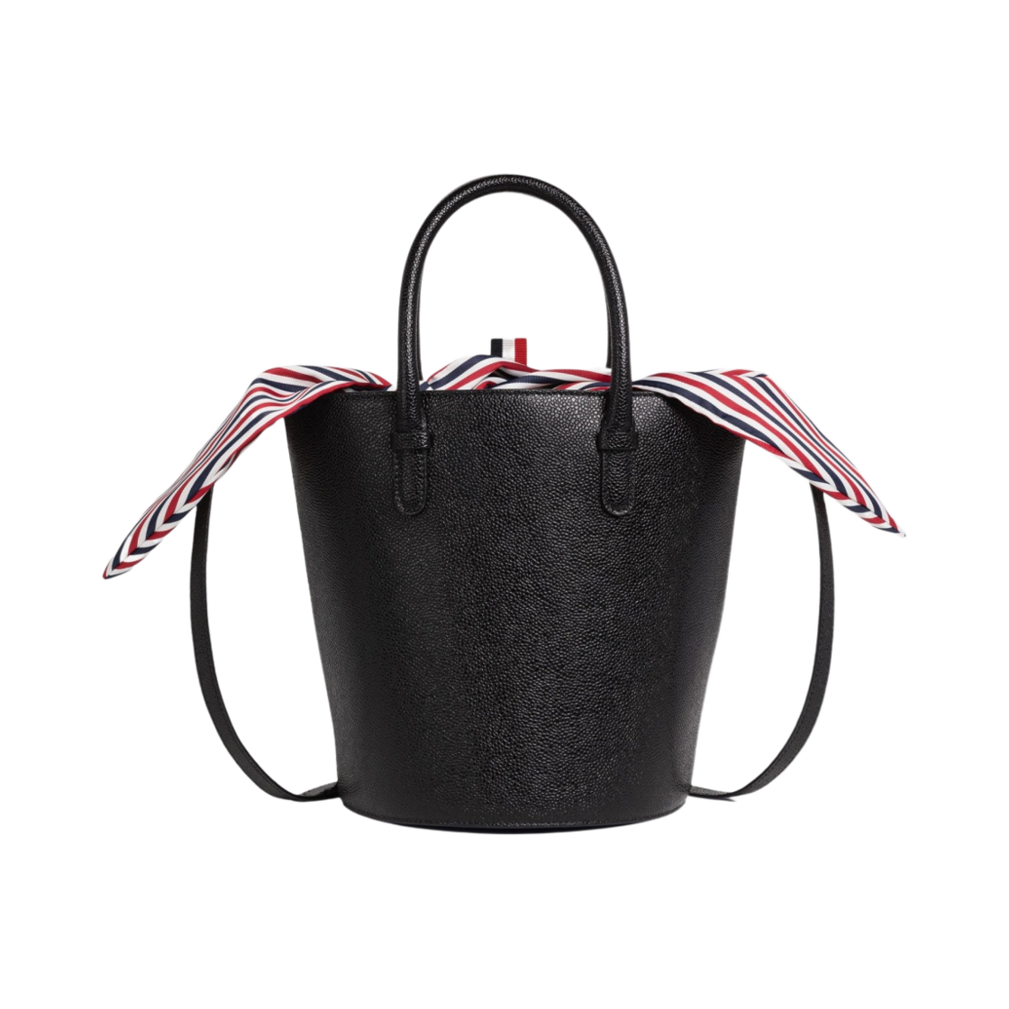 톰브라운 페블 그레인 레더 버킷백 블랙(Thom Browne Pebble Grain Leather Bucket Bag Black) - 1