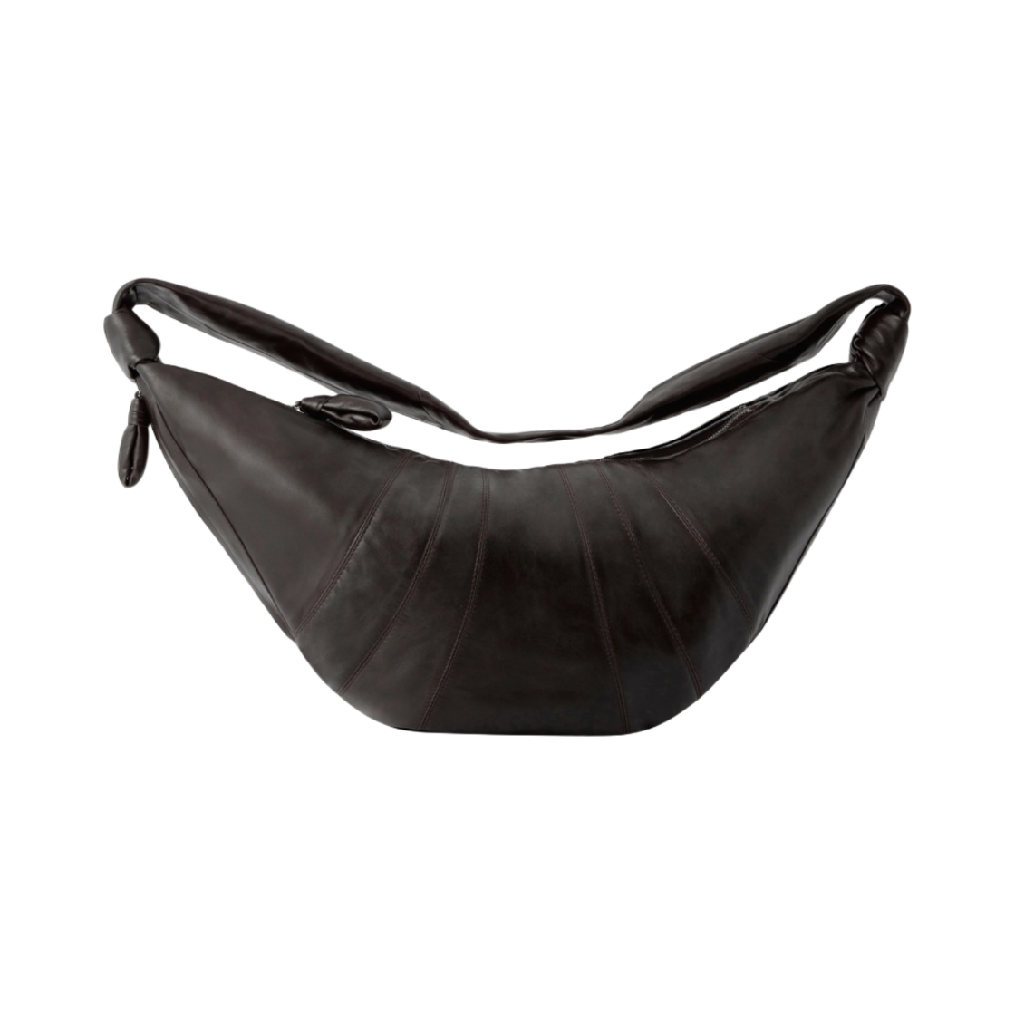 르메르 라지 크루아상 백 소프트 나파 레더 다크 초콜릿