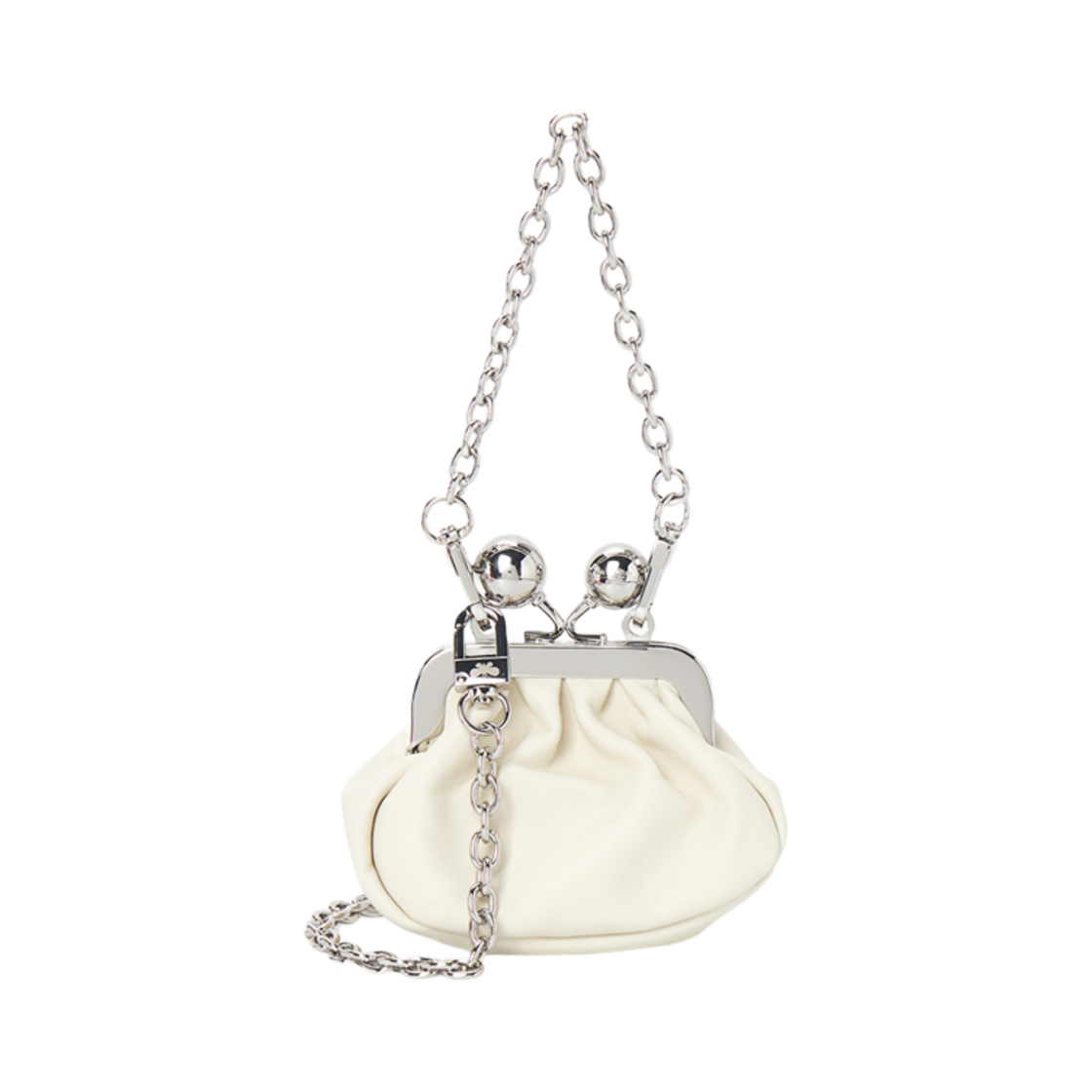 DIOMEDE-040 Weekend Max Mara Chain Cross Bag Ivory