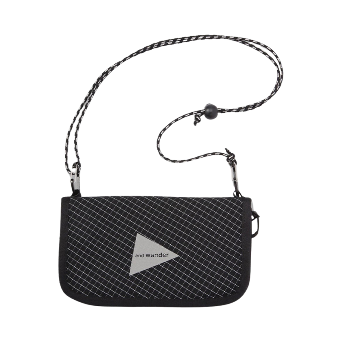 5744987218 And Wander Reflective Rip Pouch Black
