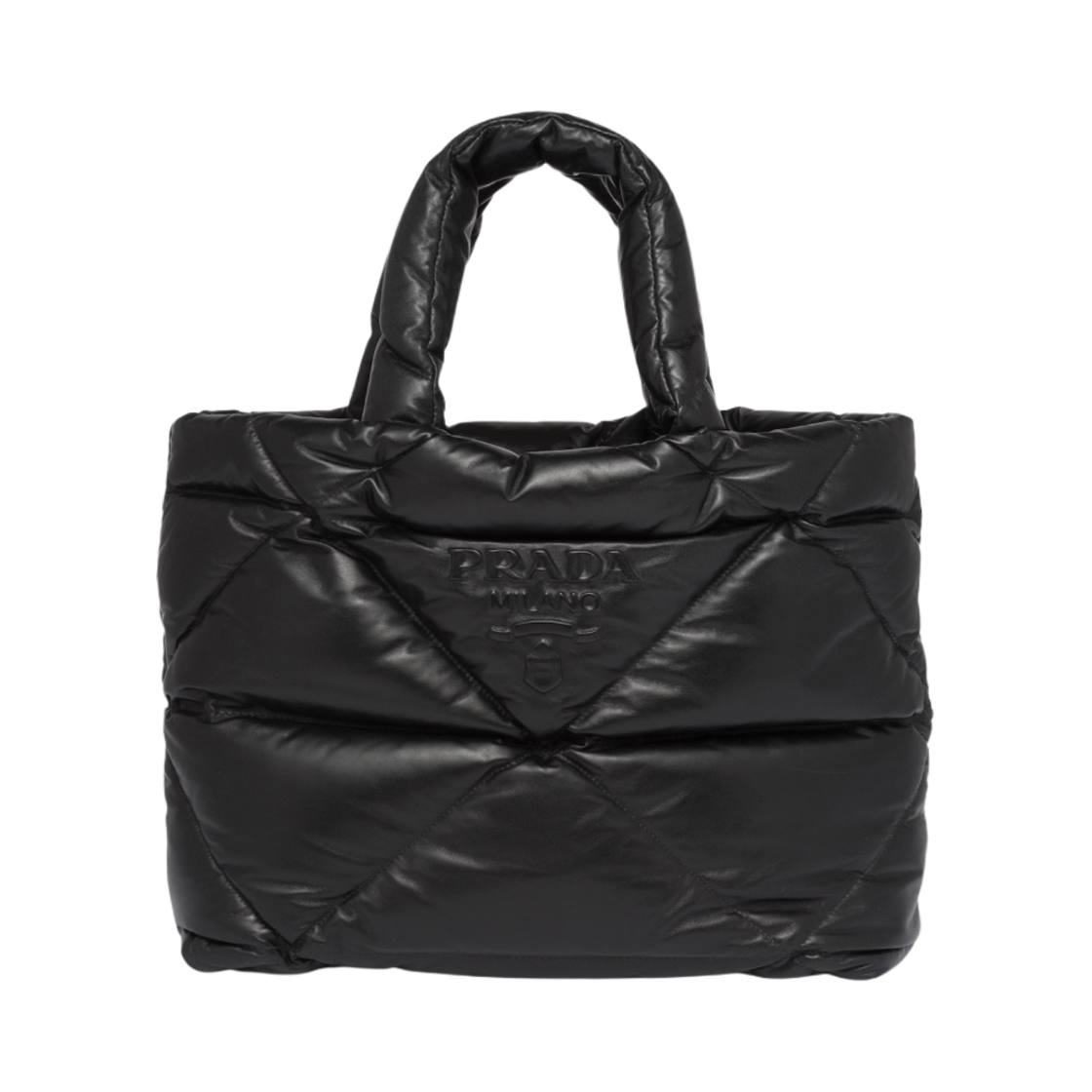 프라다 패딩 나파 토트백 블랙(Prada Padded Nappa Tote Bag Black) - 1