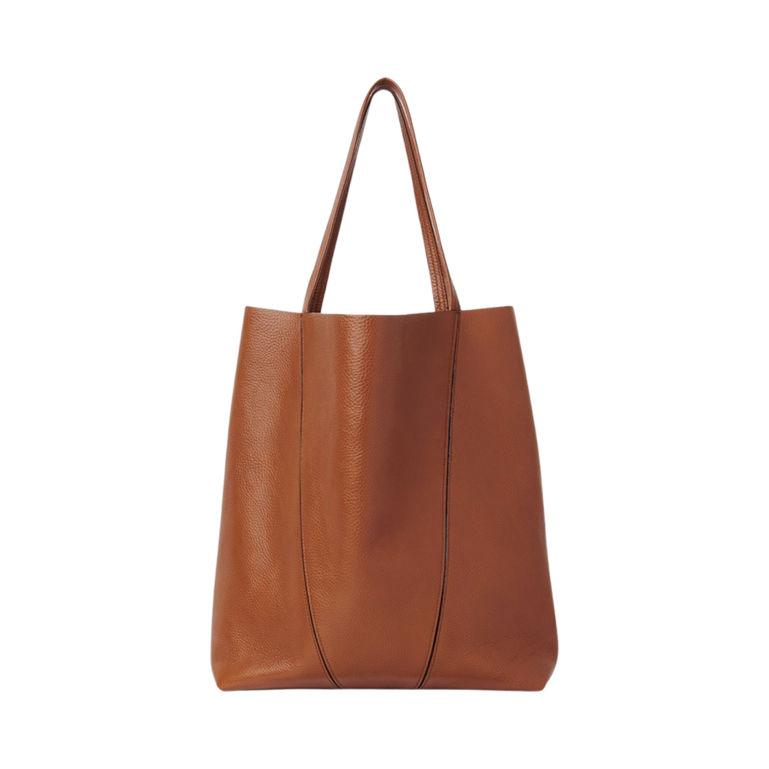끌로에 그레인드 레더 스핀 라지 토트백 클레이 브라운(Chloe Spin Large Tote Bag in Grained Leather Clay Brown) - 2