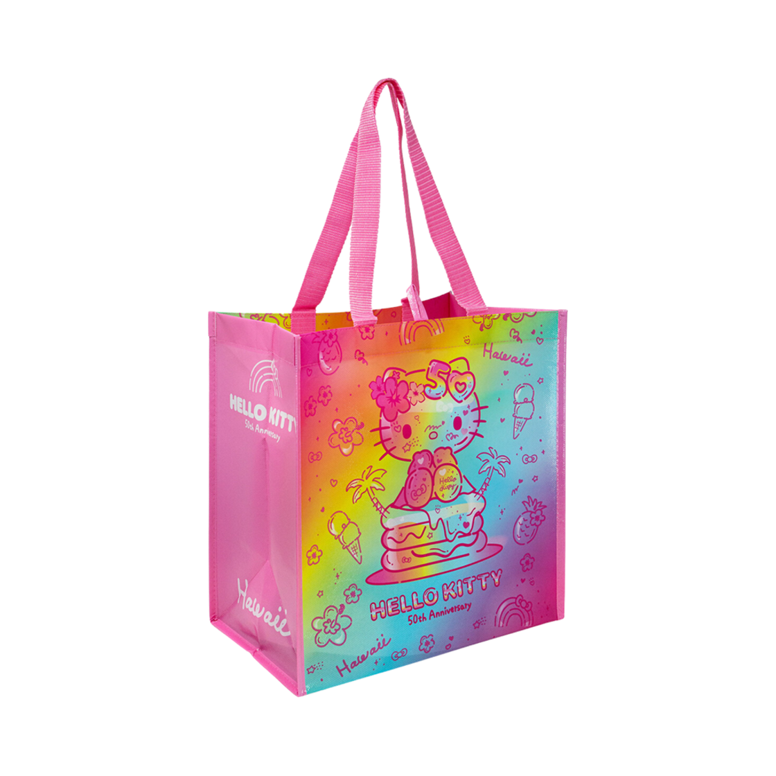 - Sanrio Hello Kitty 50th Anniversary Hawaii Series Reusable Bag Multicolor