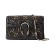 Gucci Dionysus GG Super Mini Bag Black Ivory