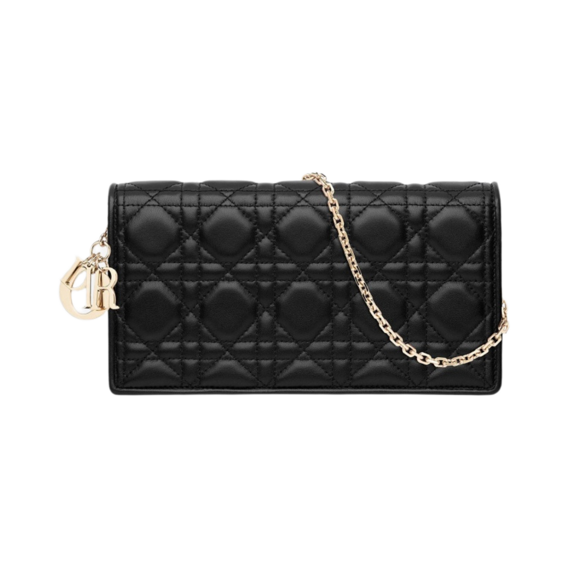 디올 레이디 파우치 까나쥬 램스킨 블랙(Dior Lady Pouch Cannage Lambskin Black)