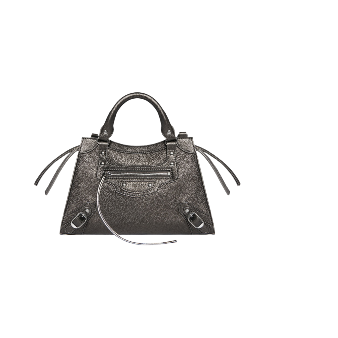 발렌시아가 네오 클래식 XS 핸드백 메탈라이즈드 앤트러사이트(Balenciaga Neo Classic XS Handbag Metallized Anthracite) - 1