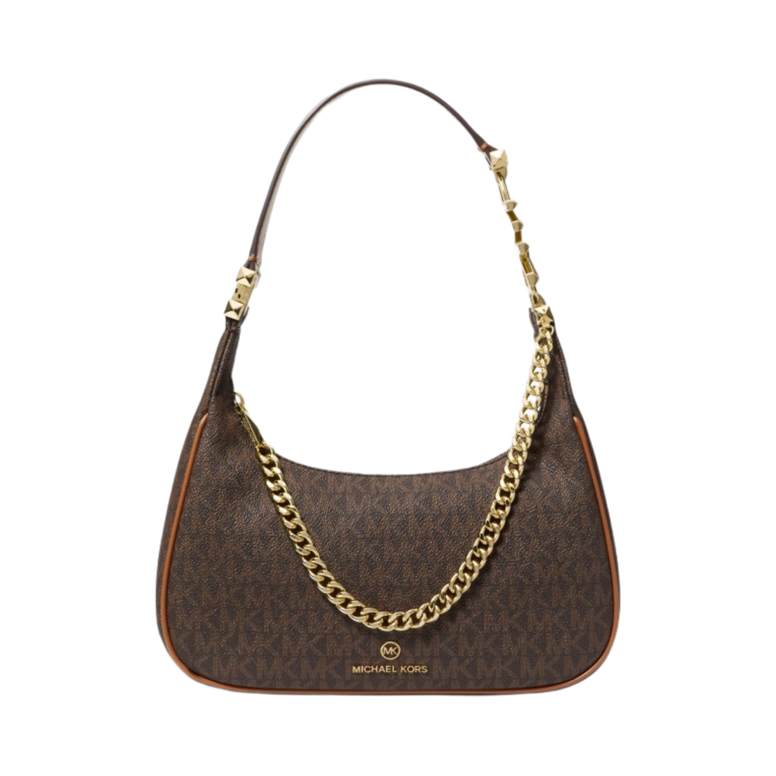 32F2GP1C1B252 Michael Kors Piper Small Logo Shoulder Bag Brown Acorn
