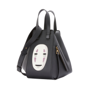 Loewe x Spirited Away Kaonashi Small Hammock Bag in Classic Calfskin Black
