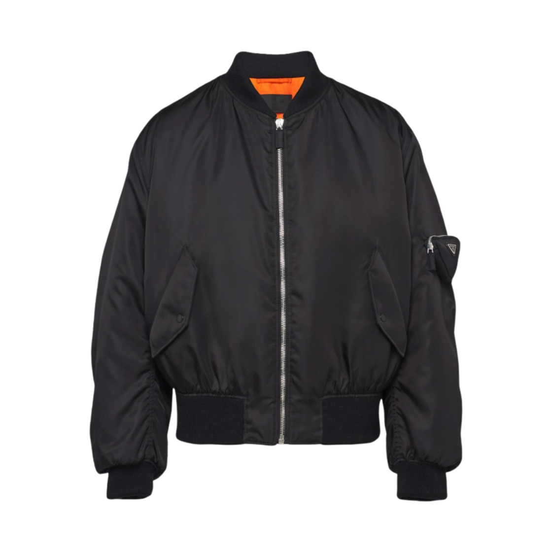프라다 리나일론 봄버 자켓 블랙(Prada Re-Nylon Bomber Jacket Black)