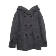 (W) Yinandyang in Harmony Miya Coat Charcoal
