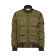 Stone Island 43232 Macro Ripstop Nylon Metal in Econyl Regenerated Nylon Down-TC Olive Green - 23FW