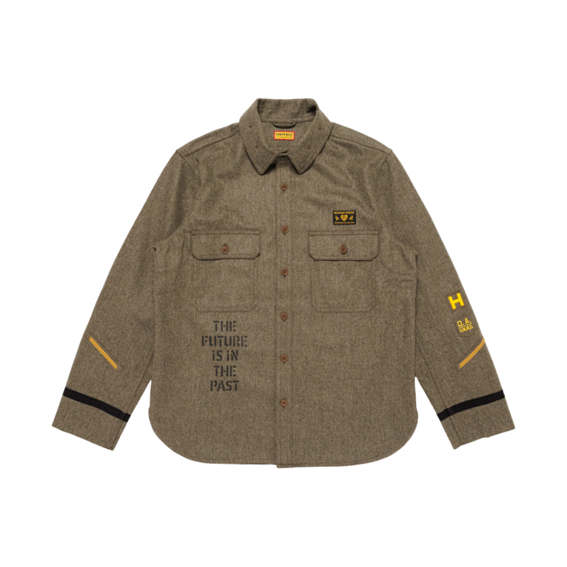 HM29SH005 Human Made Service Shirt Olive Drab