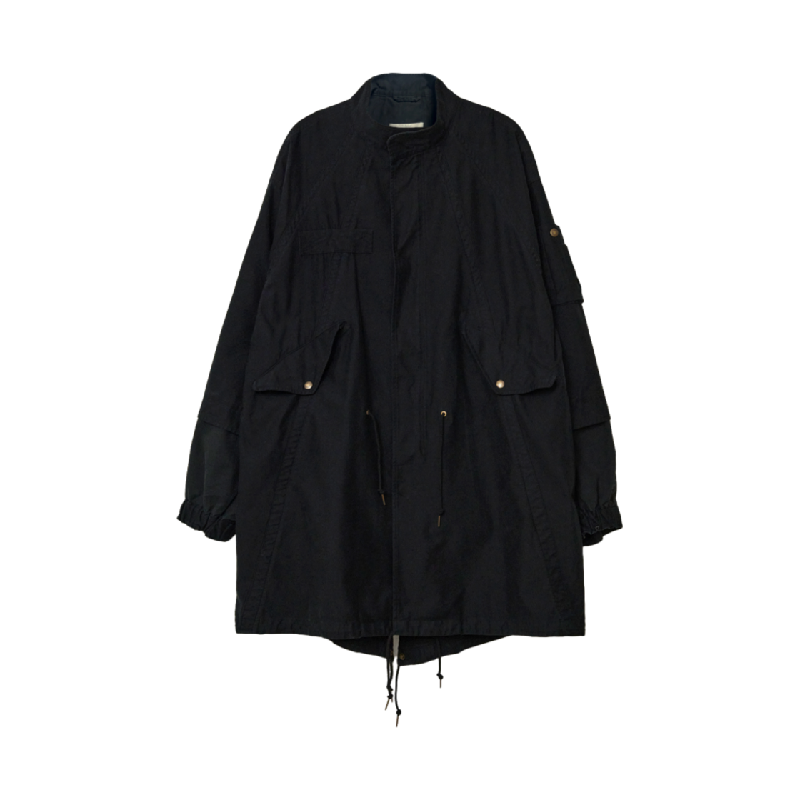 아마이유우츠 스플리트 피쉬테일 파카 블랙(Amaiyuutsu Split Fishtail Parka Black)