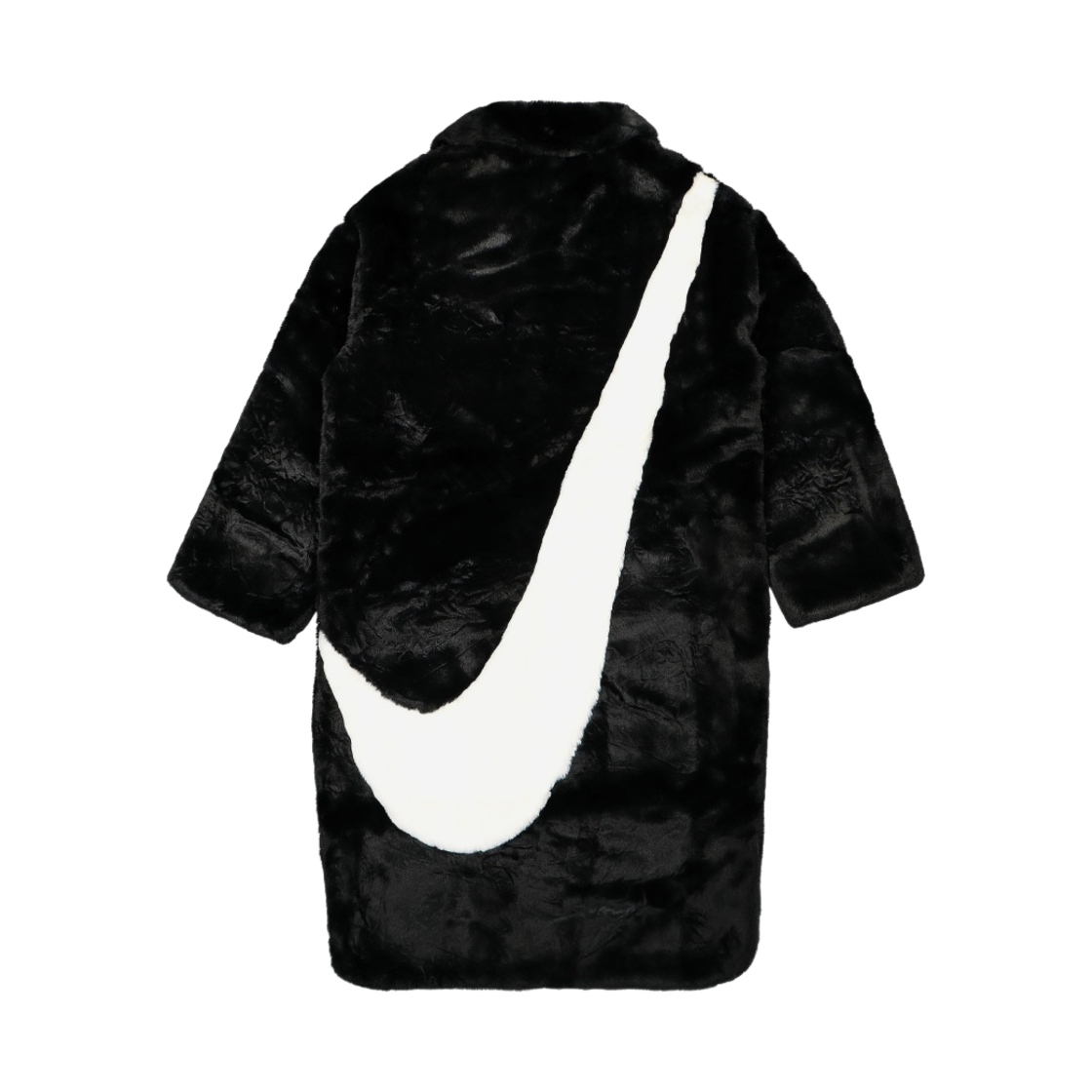 (W) 나이키 NSW 인조 퍼 AOP 롱 자켓 블랙 - US/EU((W) Nike NSW Faux Fur AOP Long Jacket Black - US/EU) - 2