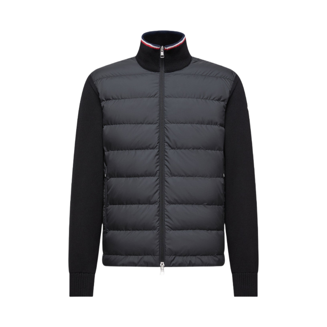 K2-091-9B00003-M1367-999 Moncler Padded Zip Up Cotton Cardigan Black - 25FW