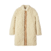 En Or Women SuedeLined Shearing Coat Ivory