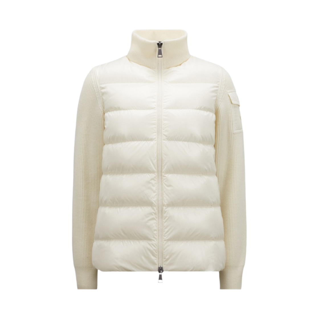 (W) 몽클레르 패딩 울 가디건 오프 화이트 - 22FW((W) Moncler Padded Wool Cardigan Off White - 22FW)