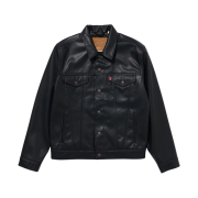 Levi's Leather Trucker Jacket Black (Japan Limited)
