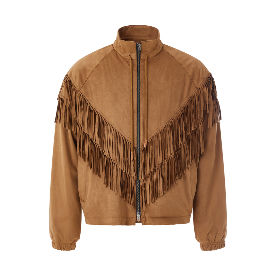 이프엘스 스웨이드 프린지 트랙 자켓 브라운(If Else Suede Fringe Track Jacket Brown)