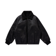 TONY HAWK Shearling Mustang Jacket Black